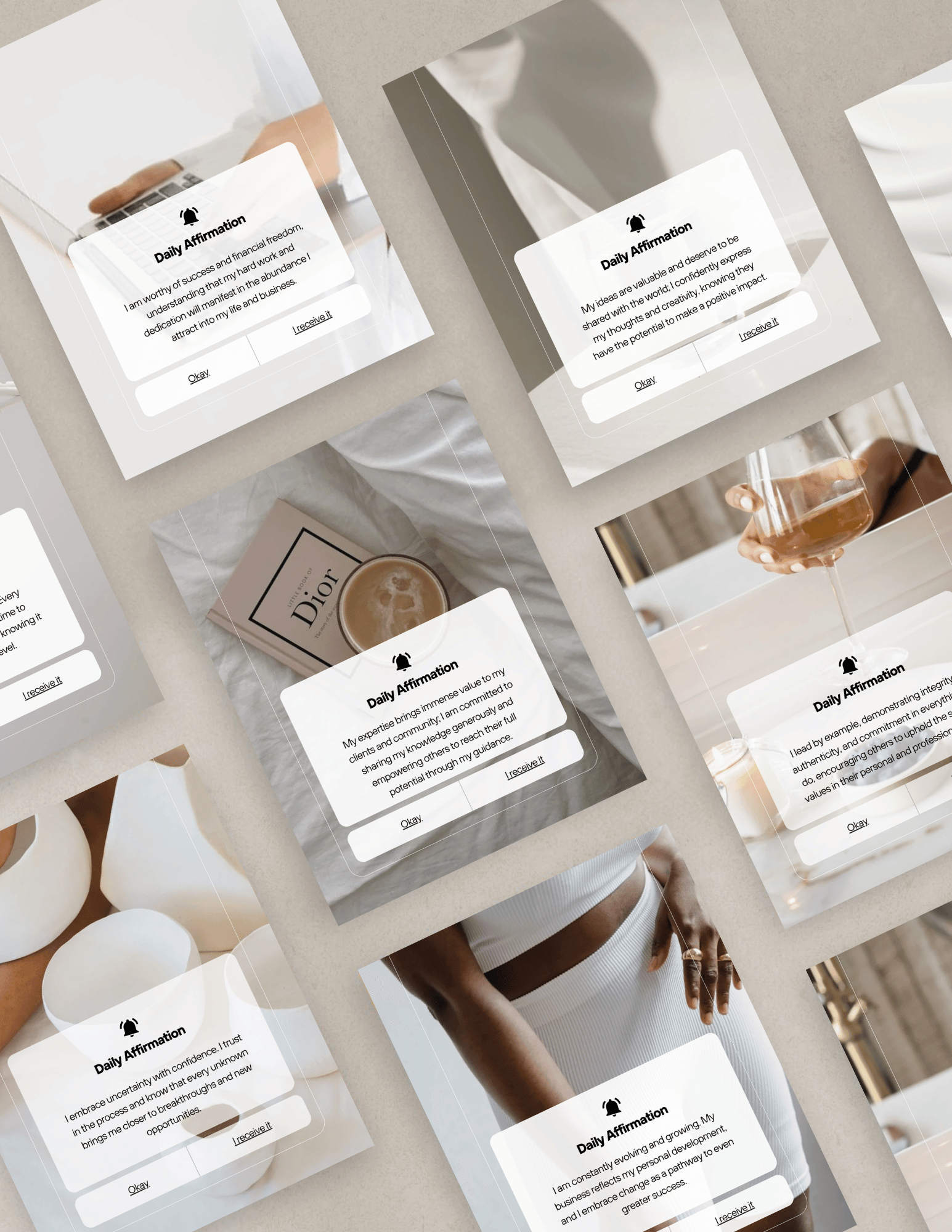 50 Mindset Shift Affirmations Social Media Canva Templates