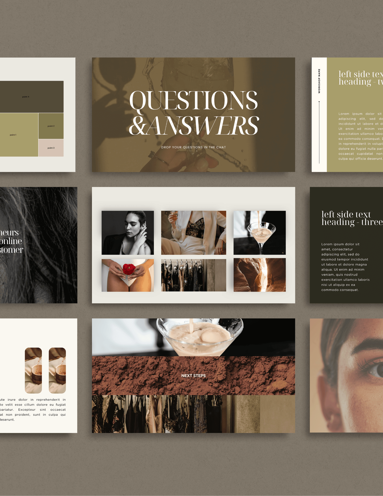 Espresso Martini Presentation Slide Canva Templates