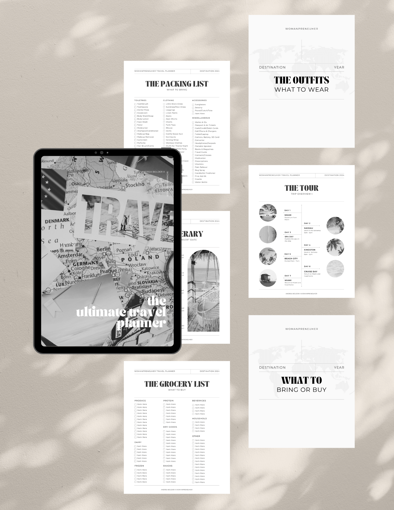 The Ultimate Travel Planner Digital Product Template